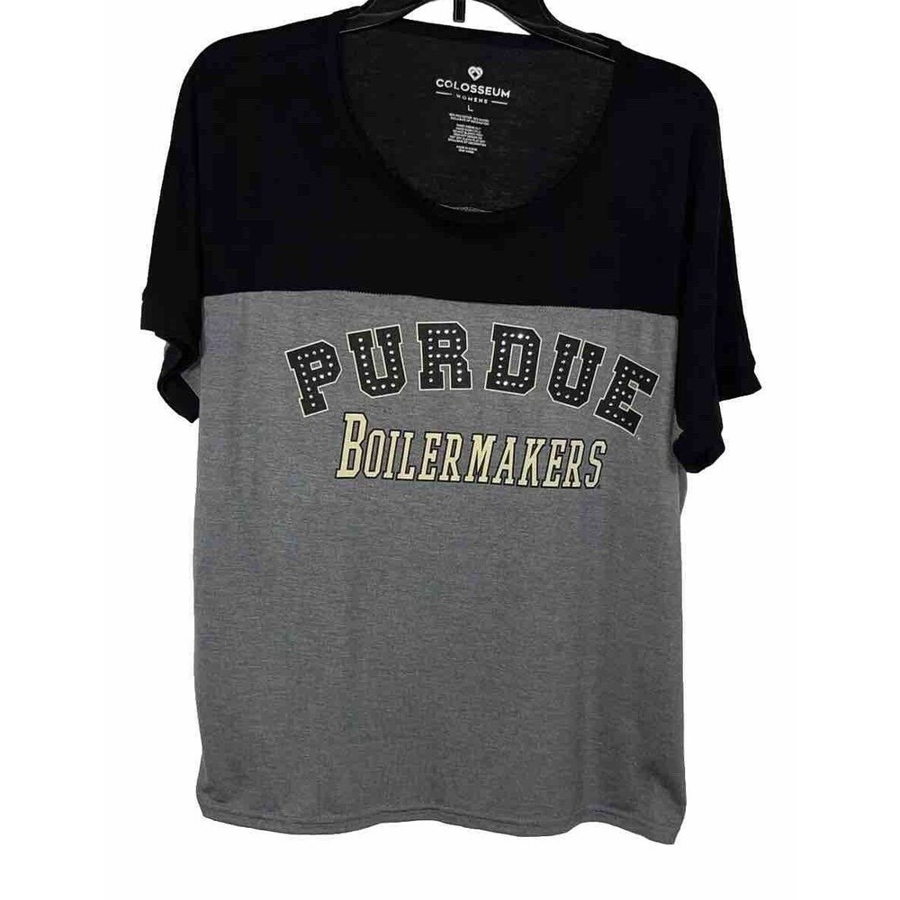 Colosseum Woman’s Perdue Boilermakers Baseball Top Size L Sports